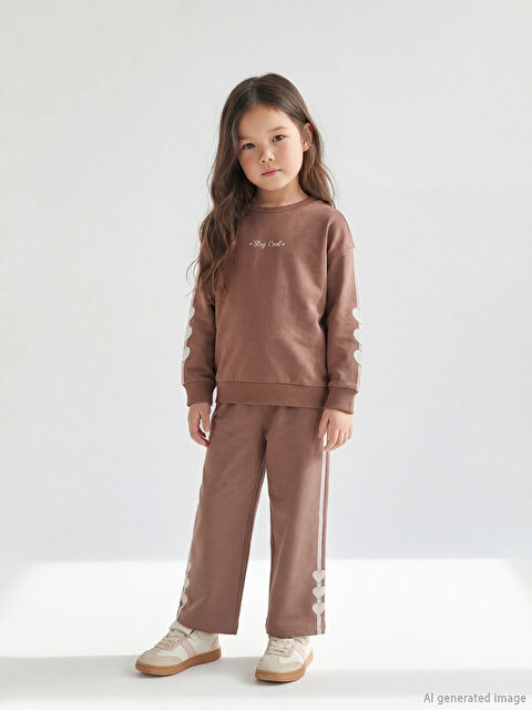 LCW Kids Kalp Baskılı Kız Çocuk Soft Touch Eşofman Altı - S6KC72Z1-H31