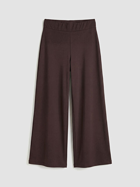 LCW Comfort Beli Lastikli Geniş Paça Kesim Kadın Pantolon - S6KC73Z8-HMK