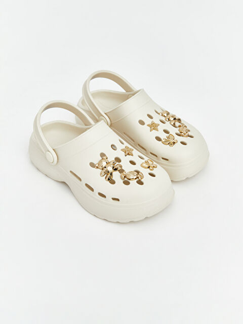 LCW STEPS Baskılı Kız Çocuk Plaj Sandaleti