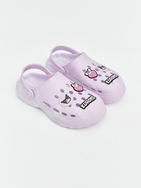 LCW STEPS Kuromi Baskılı Kız Çocuk Plaj Sandaleti