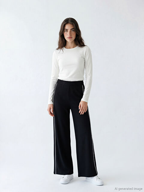 LCW Modest Beli Lastikli Soft Touch Kadın Eşofman Altı - S6KD01Z8-CVL