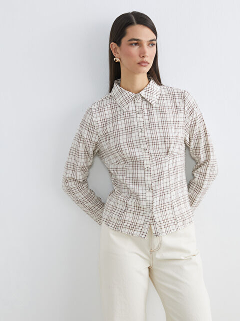 LCWAIKIKI Classic Plaid Women's Shirt - S6KD04Z8-LLL
