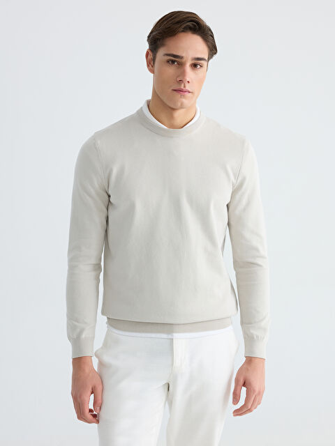 LCWAIKIKI Classic Bisiklet Yaka Erkek Triko Kazak - S6KD12Z8-YRZ