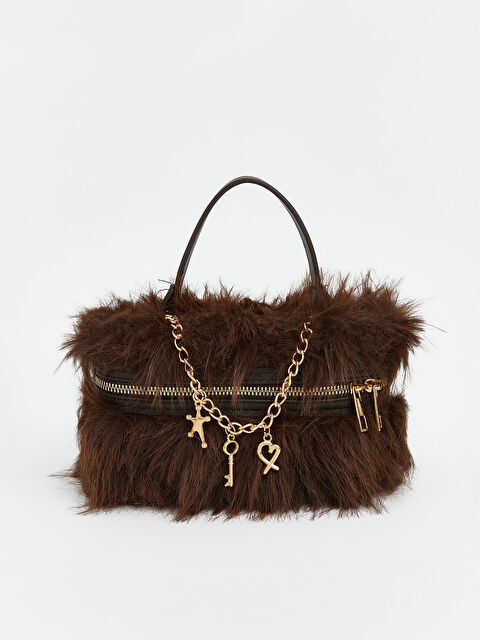 LCW ACCESSORIES Zincir Askılı Kadın Pelüş El Çantası - S6KD49Z8-HKQ