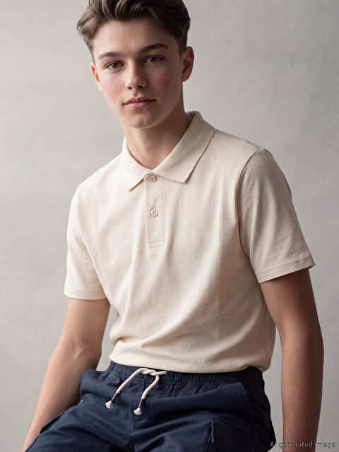 LCW Kids Polo Yaka Erkek Çocuk Tişört