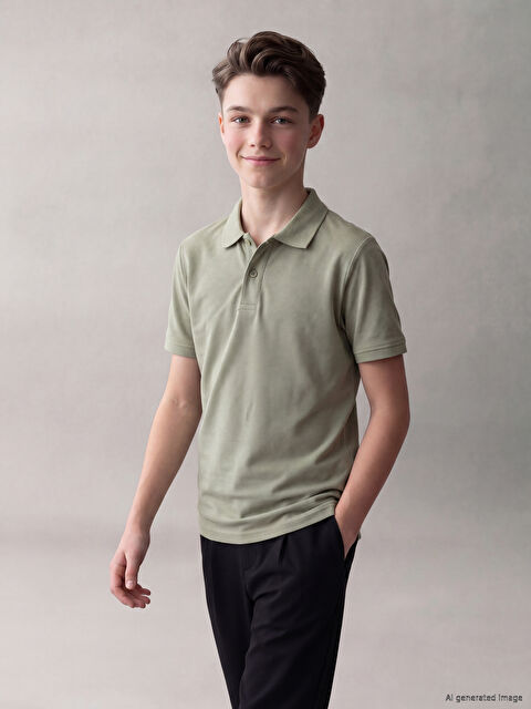 LCW Kids Polo Yaka Erkek Çocuk Tişört