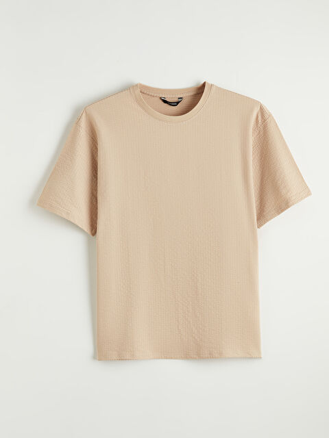 LCW ECO Bisiklet Yaka Dokulu Erkek Tişört - S6KD86Z8-ZRW