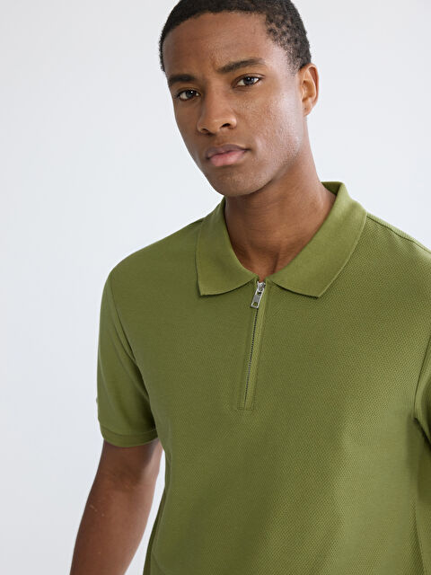 XSIDE Polo Yaka Penye Erkek Tişört - S6KE10Z8-H0E