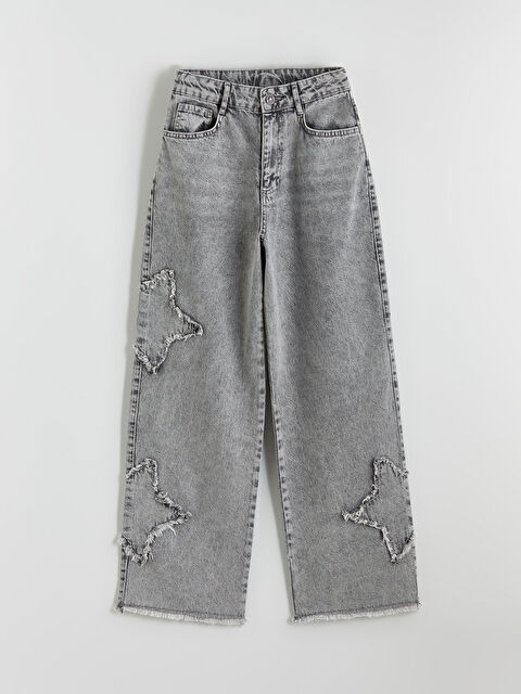 LCW Kids Wideleg Kız Çocuk Jean Pantolon - S6KE16Z4-SHN