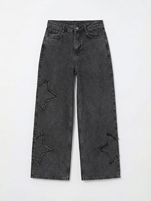 LCW Kids Wideleg Kız Çocuk Jean Pantolon - S6KE16Z4-SHP