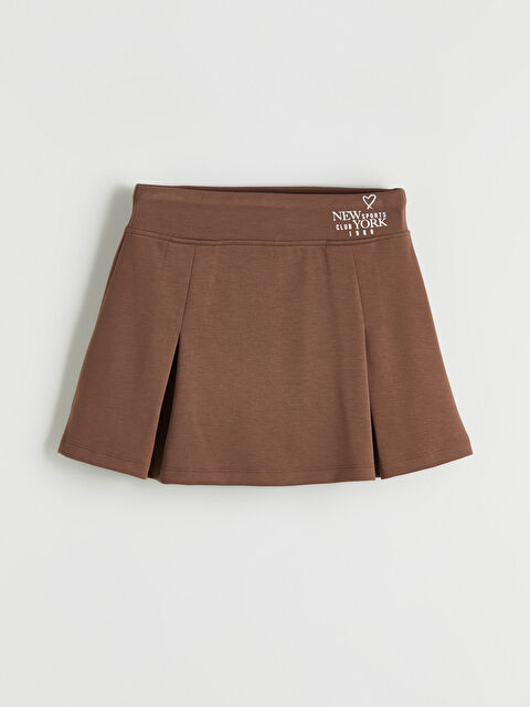 LCW Kids Girl BROWN Skort - S6KE36Z4-RJ0
