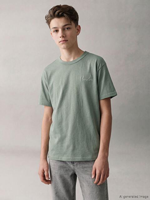 LCW Kids London Baskılı Erkek Çocuk Tişört