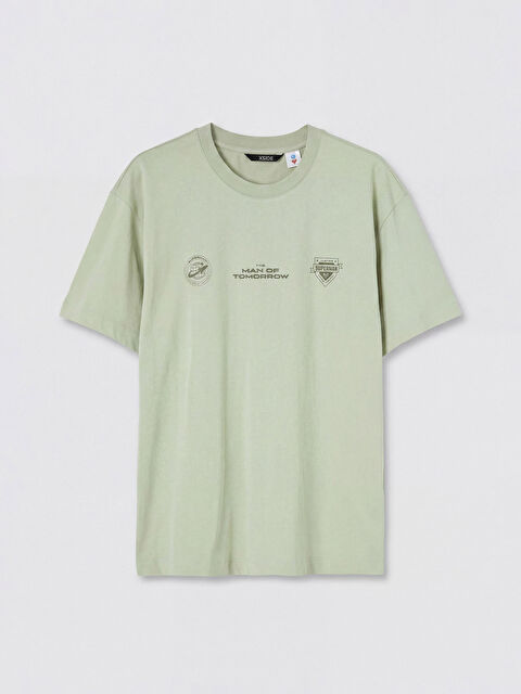 XSIDE Bisiklet Yaka Superman Baskılı Erkek Tişört