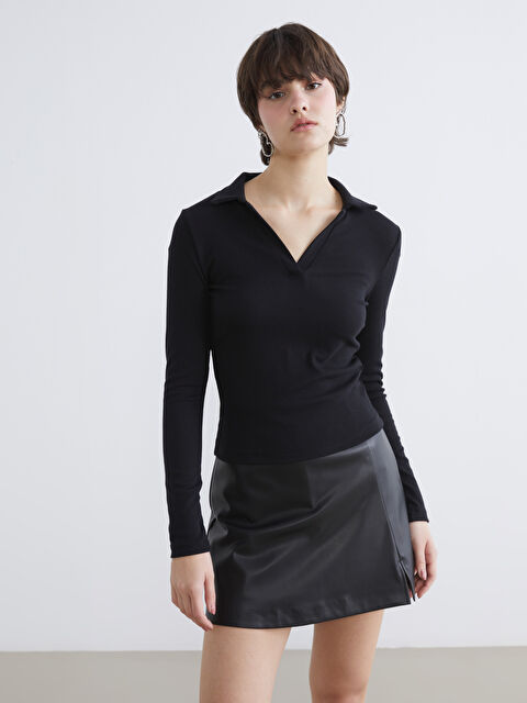 XSIDE Polo Yaka Kadın Body	 - S6KF61Z8-CVL