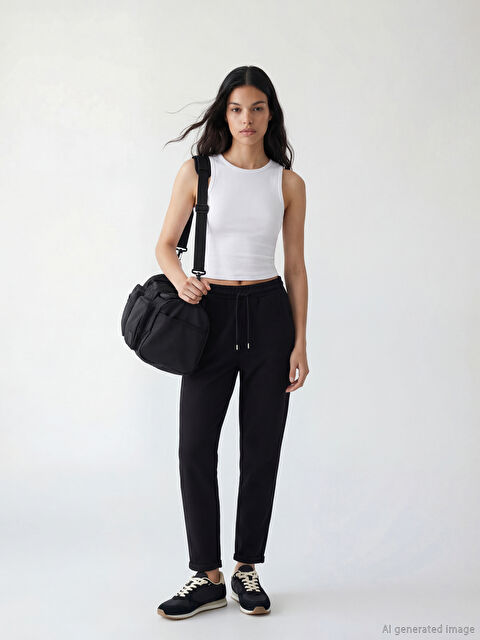 XSIDE Beli Lastikli Kadın Kalın Eşofman Altı - S6KF64Z8-CVL