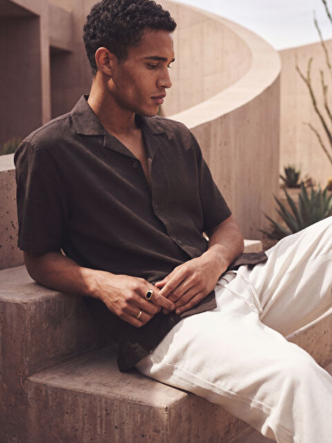 LCW Vision Regular Fit Krinkle Erkek Gömlek