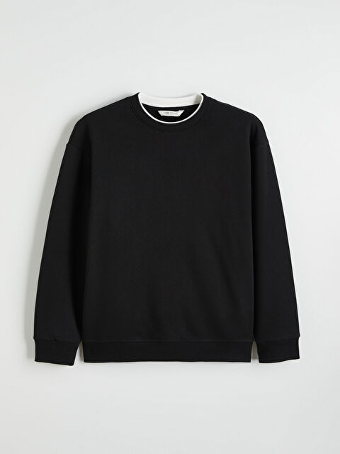 LCW Vision Bisiklet Yaka Erkek Kalın Sweatshirt - S6KF77Z8-CVL