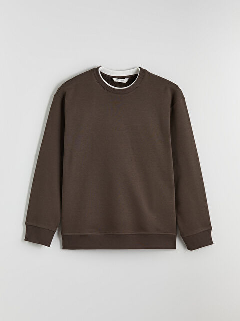 LCW Vision Bisiklet Yaka Erkek Kalın Sweatshirt - S6KF77Z8-HCW