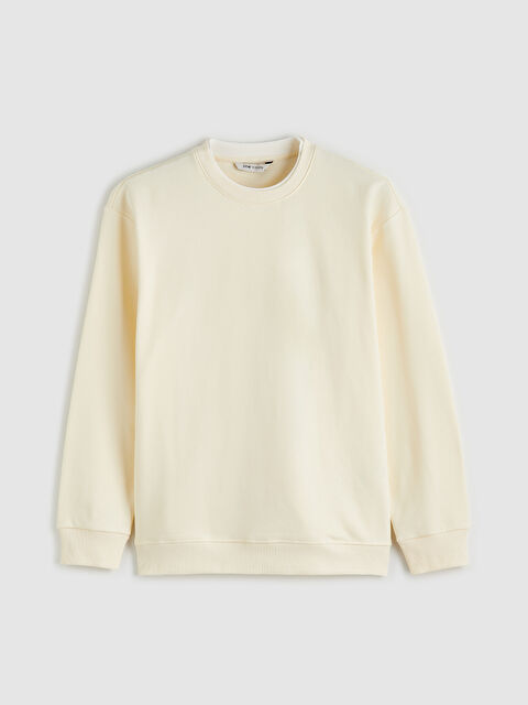 LCW Vision Bisiklet Yaka Erkek Kalın Sweatshirt - S6KF77Z8-YCM