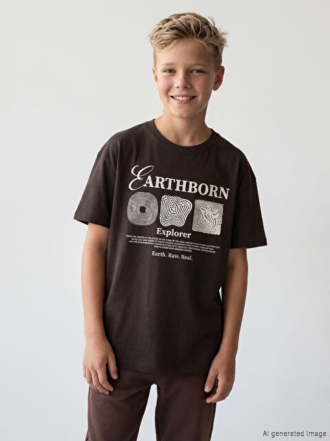 LCW Kids Baskılı Erkek Çocuk Tişört