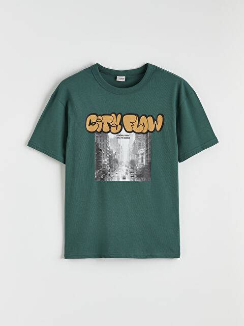 LCW Kids Boy GREEN T-Shirt - S6KF93Z4-HRB