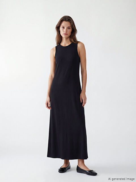 LCW Modest Bisiklet Yaka Kadın Elbise Astarı - S6KG16Z8-CVL