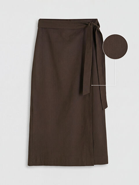 LCW Modest Beli Bağlamalı Anvelop Etek