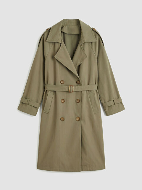 LCW Vision Woman KHAKI Trenchcoat - S6KH11Z8-D2V
