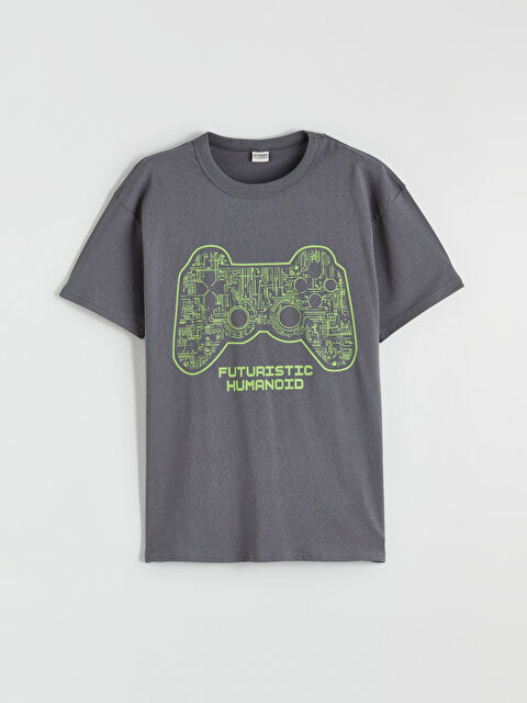 LCW Kids Baskılı Erkek Çocuk Tişört - S6KH31Z4-R2H