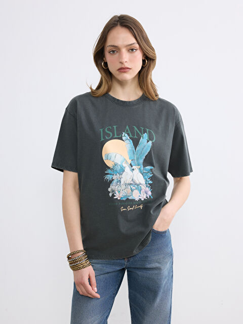 LCW Vision Woman ANTHRACITE T-Shirt