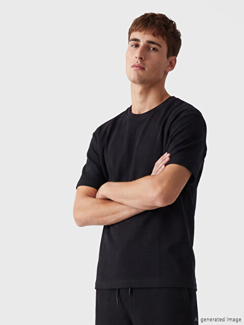 LCW Vision Bisiklet Yaka Erkek Tişört