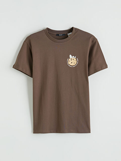 XSIDE Bisiklet Yaka Snoopy Baskılı Kadın Tişört - S6KH84Z8-ZP7