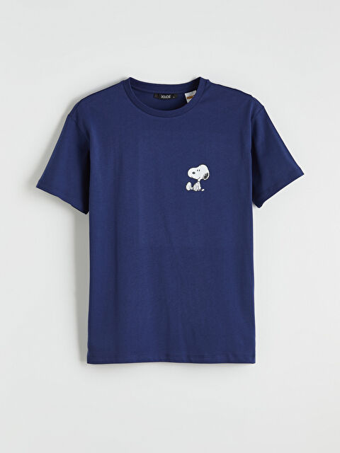 XSIDE Bisiklet Yaka Snoopy Baskılı Kadın Tişört - S6KH93Z8-ZQM