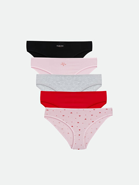 LCW Young Baskılı Bikini Külot 5'li - S6KI34Z8-LT4