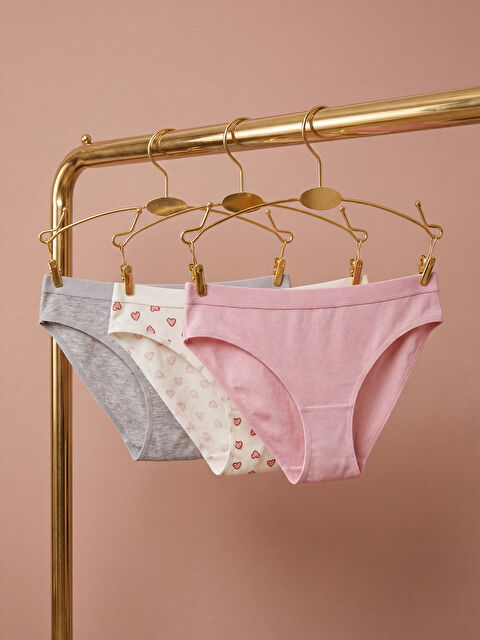 LCW Young Desenli Bikini Külot 3'lü  - S6KI36Z8-LT6