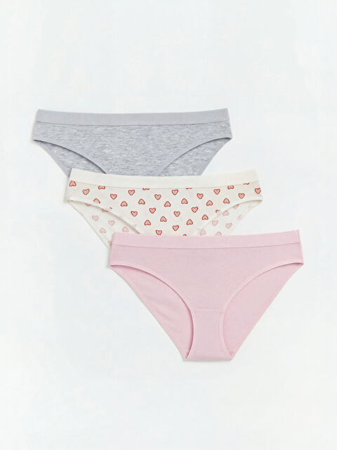 LCW Young Desenli Bikini Külot 3'lü  - S6KI36Z8-LT6