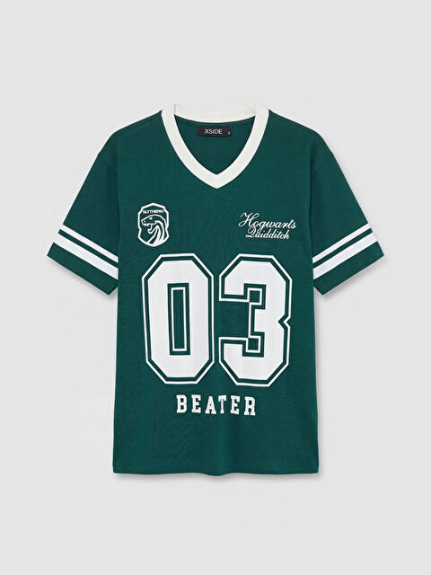 XSIDE Harry Potter Baskılı Oversize Kadın Tişört