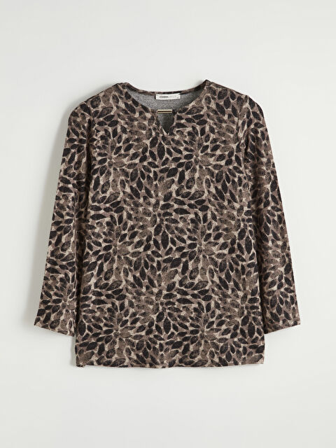 LCW Grace Bisiklet Yaka Çiçekli Bluz - S6KJ04Z8-LQA