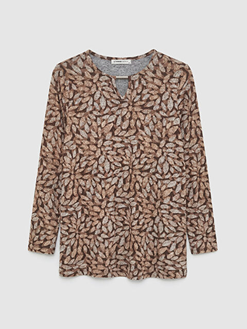 LCW Grace Bisiklet Yaka Çiçekli Bluz - S6KJ04Z8-LQB