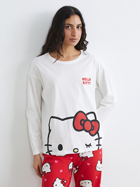 LCW Young Hello Kitty Baskılı Kadın Pijama Takım - S6KJ47Z8-LTP
