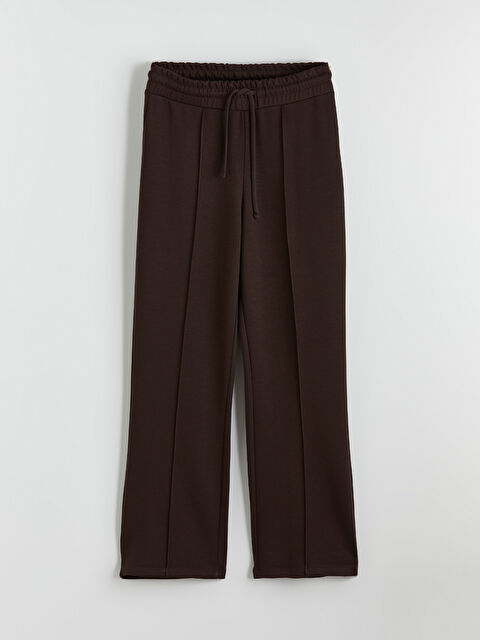 LCW Comfort Beli Lastikli Geniş Paça Kadın Eşofman Altı - S6KJ70Z8-HMK