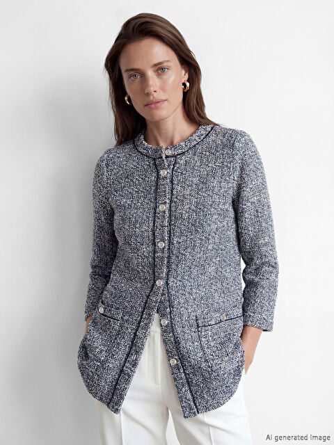 LCW Grace Bisiklet Yaka Kadın Hırka - S6KK05Z8-MLC