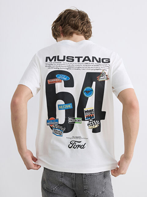 XSIDE Bisiklet Yaka Ford Baskılı Erkek Tişört - S6KK51Z8-R9J