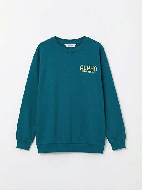LCW Kids Baskılı Erkek Çocuk Sweatshirt - S6KK70Z4-R4T