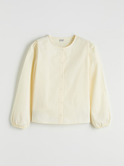 LCW Kids Bisiklet Yaka Kız Çocuk Poplin Gömlek - S6KK98Z4-FDN