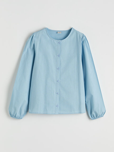 LCW Kids Bisiklet Yaka Kız Çocuk Poplin Gömlek - S6KL00Z4-FFJ