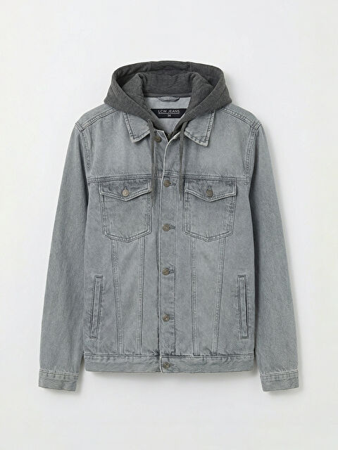 LCW Jeans Standart Kalıp Erkek Jean Ceket - S6KL11Z8-GRD