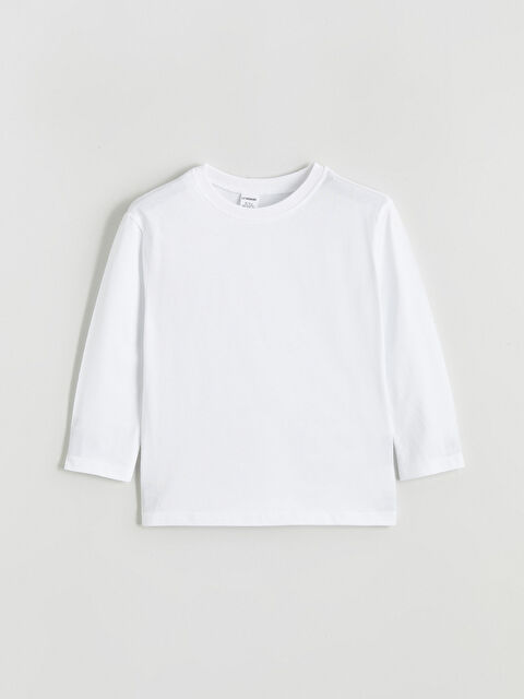 LCW ECO Uzun Kollu Düz Erkek Penye Tişört - S6KL28Z1-J5E