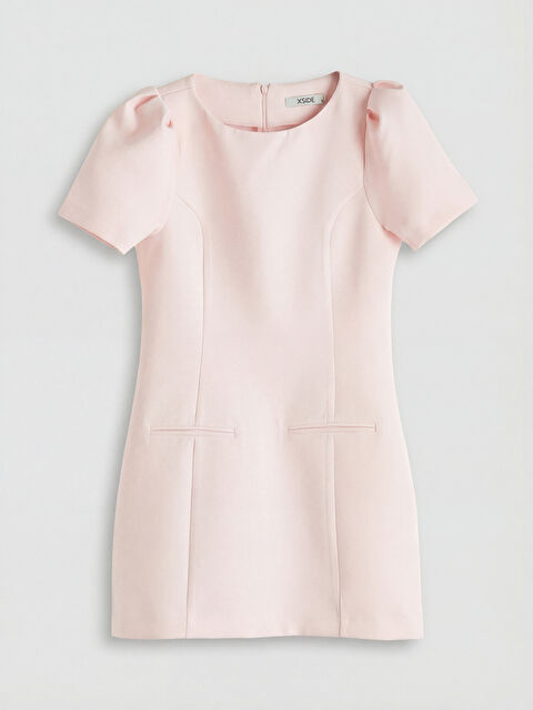 XSIDE Bisiklet Yaka Karpuz Kol Mini Elbise	 - S6KL83Z8-1V4