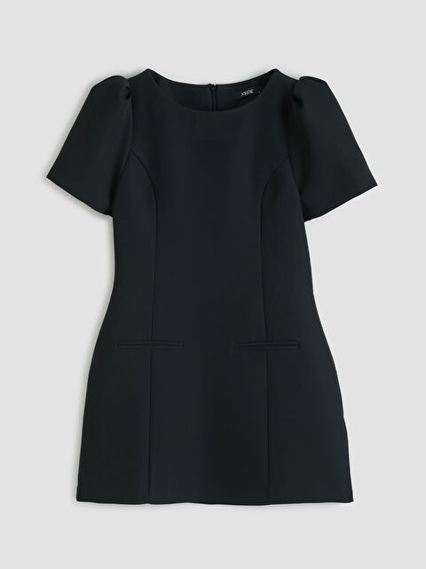 XSIDE Bisiklet Yaka Karpuz Kol Mini Elbise	 - S6KL83Z8-CVL